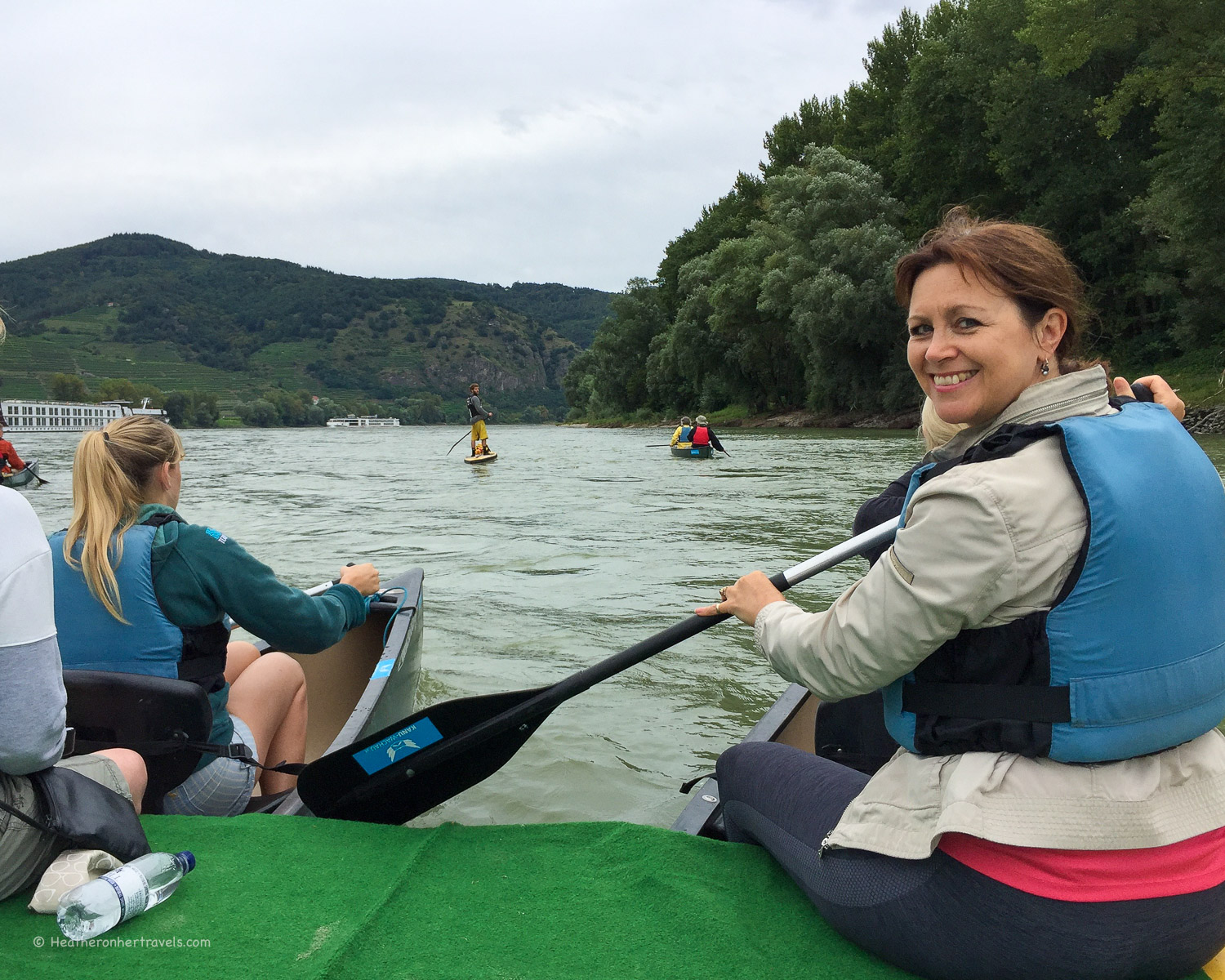 Canoing on the Danube in Austria &copy; Heatheronhertravels.com