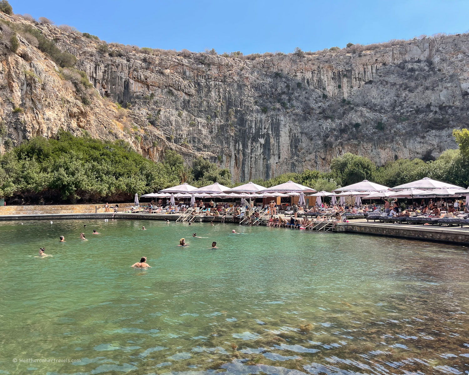 Lake Vouliagmeni near Athens &copy; Heatheronhertravels.com