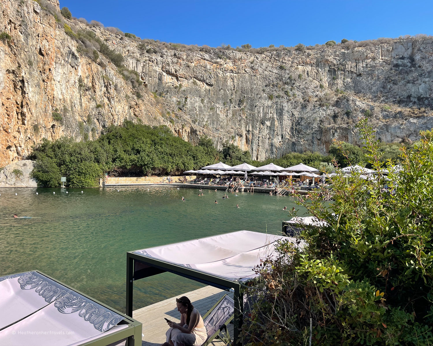 Lake Vouliagmeni near Athens &copy; Heatheronhertravels.com