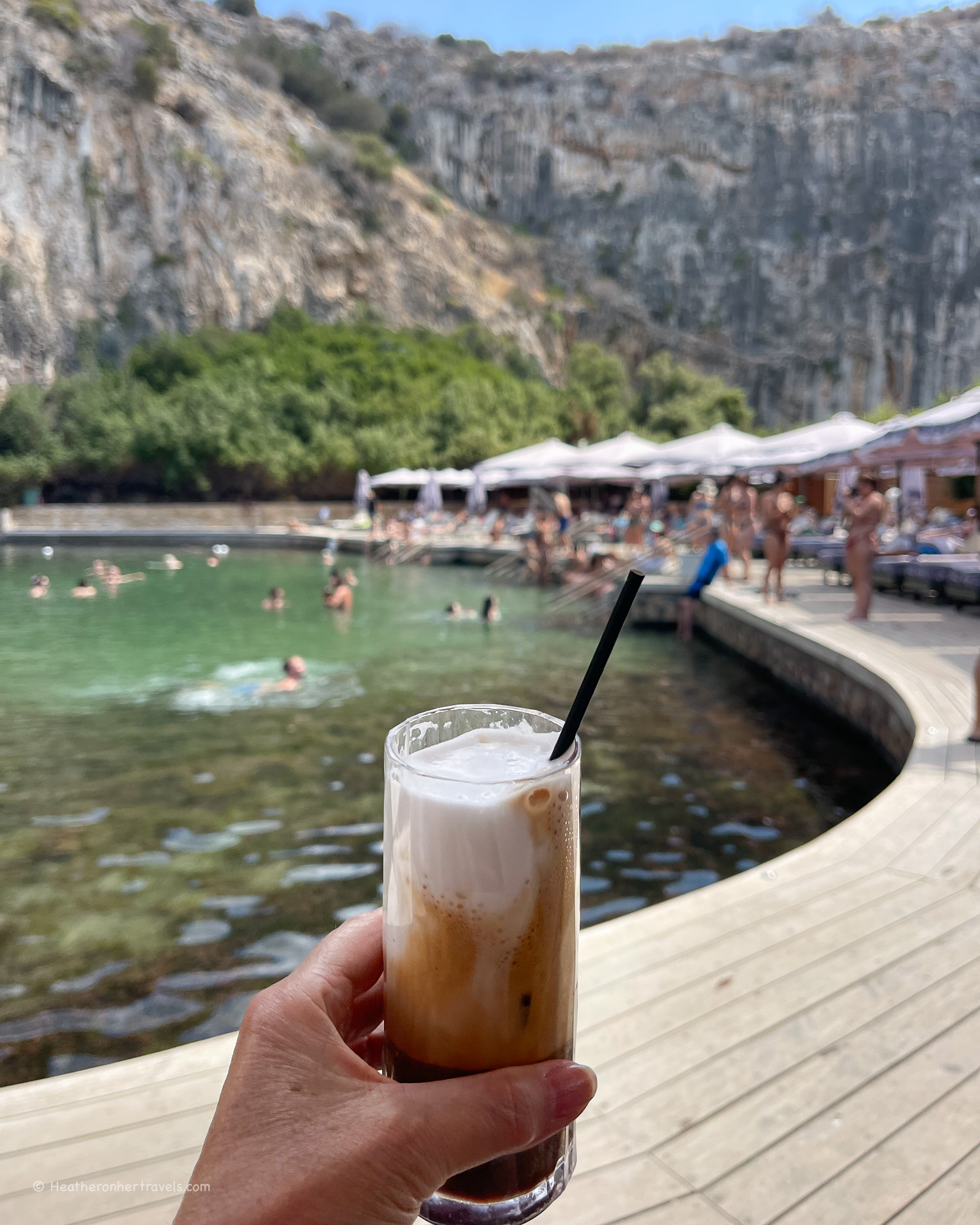 Lake Vouliagmeni on the Athenian Riviera &copy; Heatheronhertravels.com