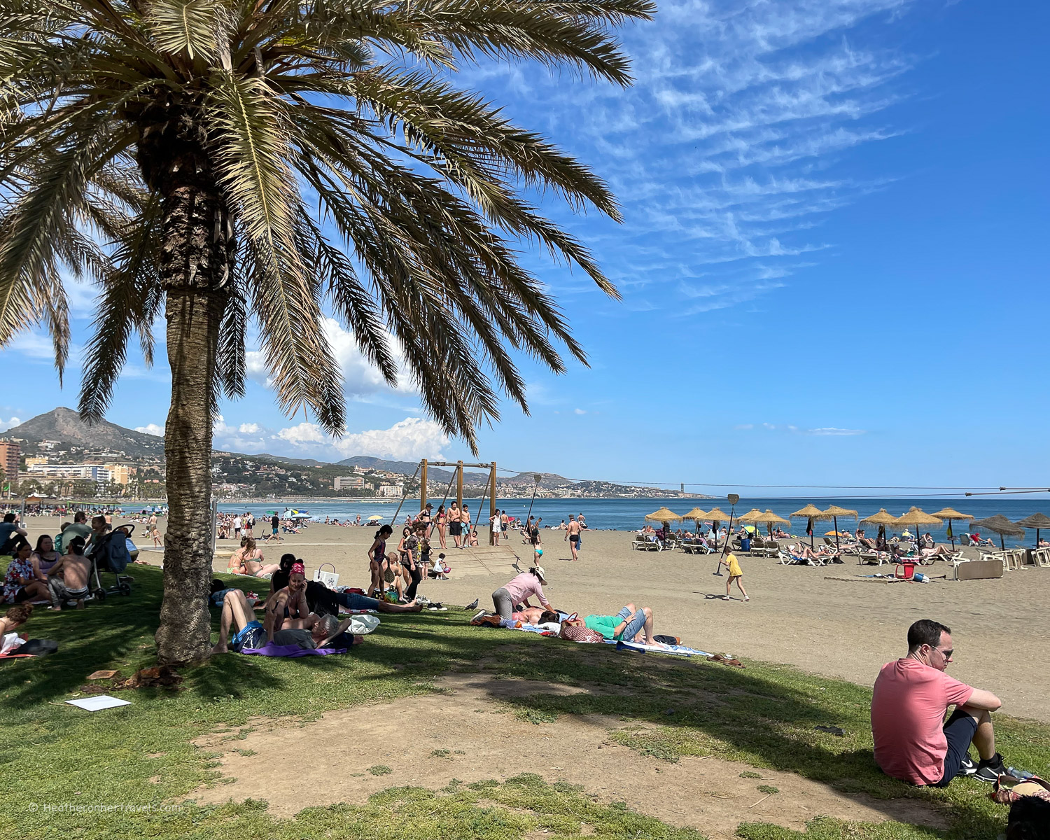 Malagueta beach Malaga Spain &copy; Heatheronhertravels.com