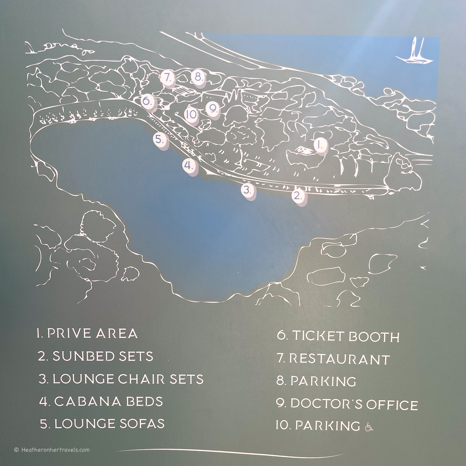 Sunbed areas at Lake Vouliagmeni &copy; Heatheronhertravels.com