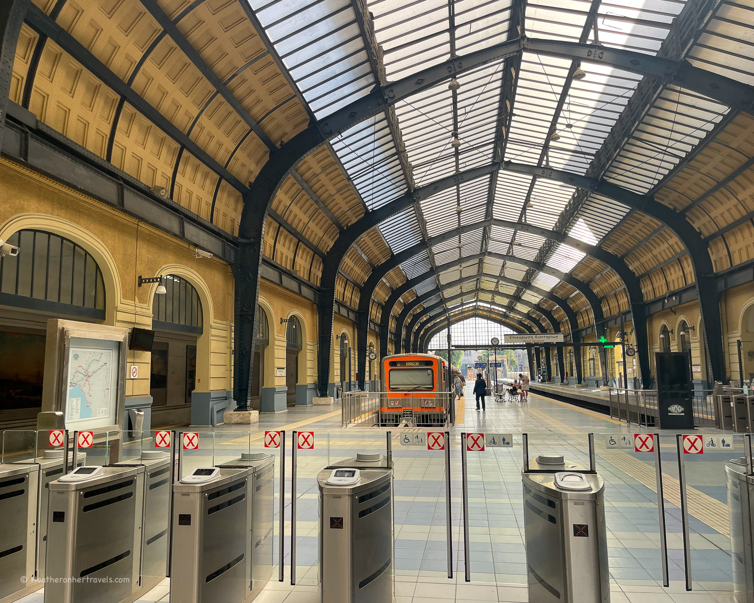 Train Station Piraeus Greece &copy; Heatheronhertravels.com