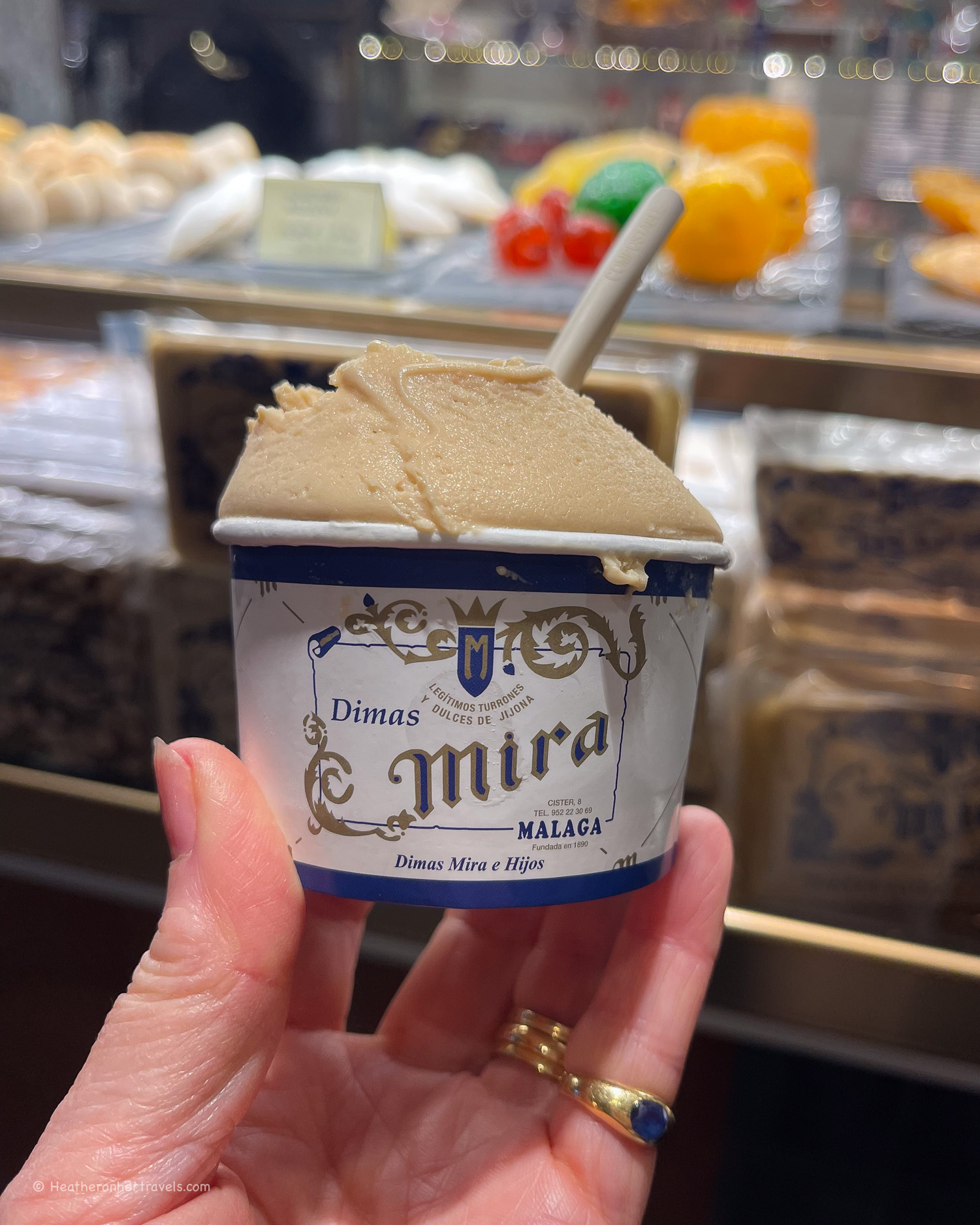 Turon ice cream at Casa Mira in Malaga Spain &copy; Heatheronhertravels.com