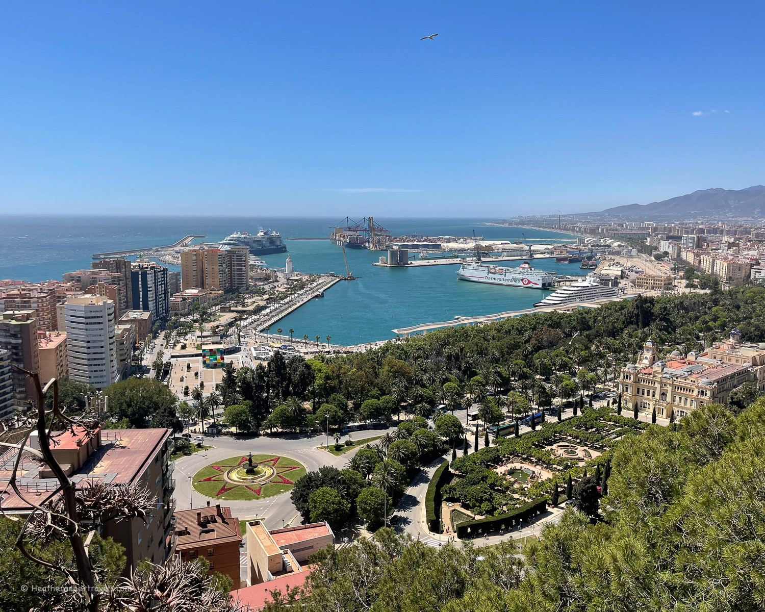 Views of Malaga Spain &copy; Heatheronhertravels.com