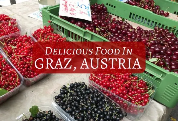 Farmer's market at Kaiser Josef Platz in Graz Austria